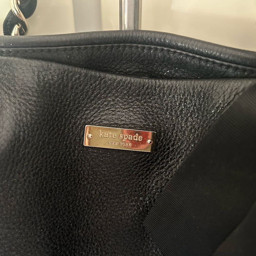 Kate Spade Large shoulder bag in black with sparkles